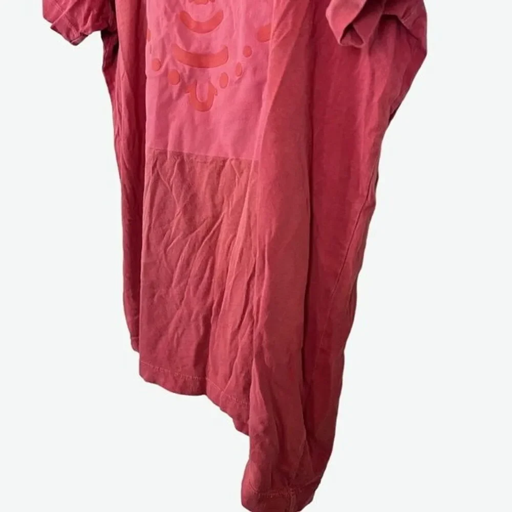 True Religion Mens Red Graphic Buddha Tee T Shirt Short Sleeve Cotton sz 2XL 2X
